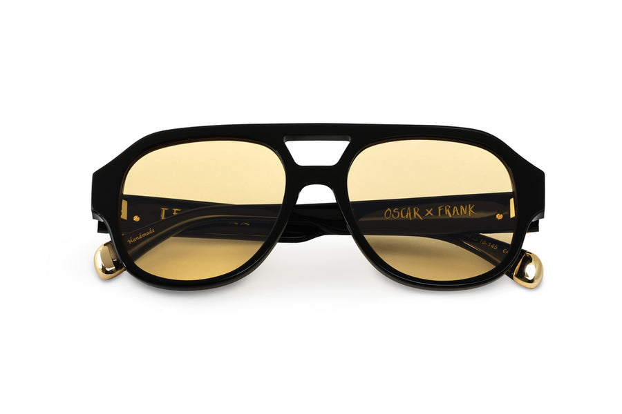 LE STYLE/ GLOSS BLACK - Yellow Lens