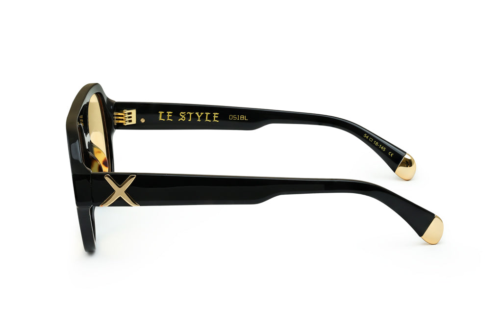 LE STYLE/ GLOSS BLACK - Yellow Lens
