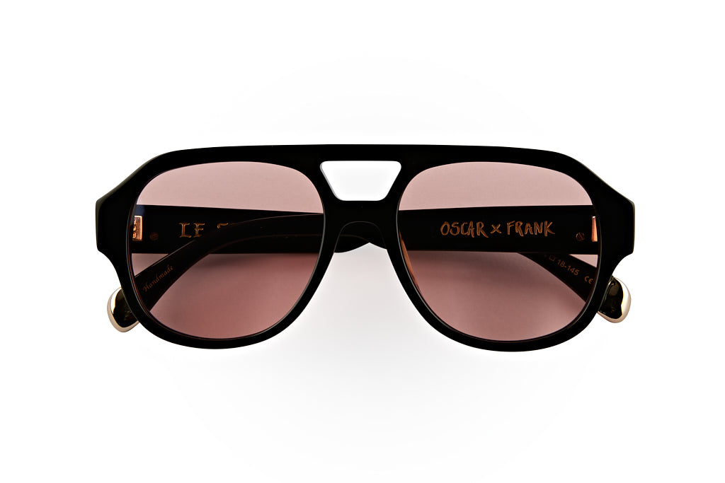 LE STYLE/ GLOSS BLACK - Pink Lens