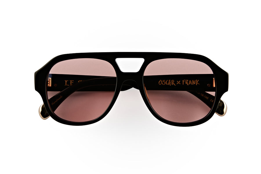 LE STYLE/ GLOSS BLACK - Pink Lens